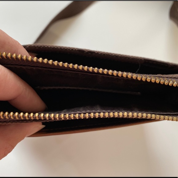 Coach RARE Signature Crossbody Brown Metallic Bag - Picture 6 of 6